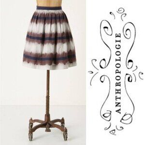 Anthropologie EDME & ESYLLTE Inkwell Skirt Womens 6 Ombre Dip Dye $98 Pockets!